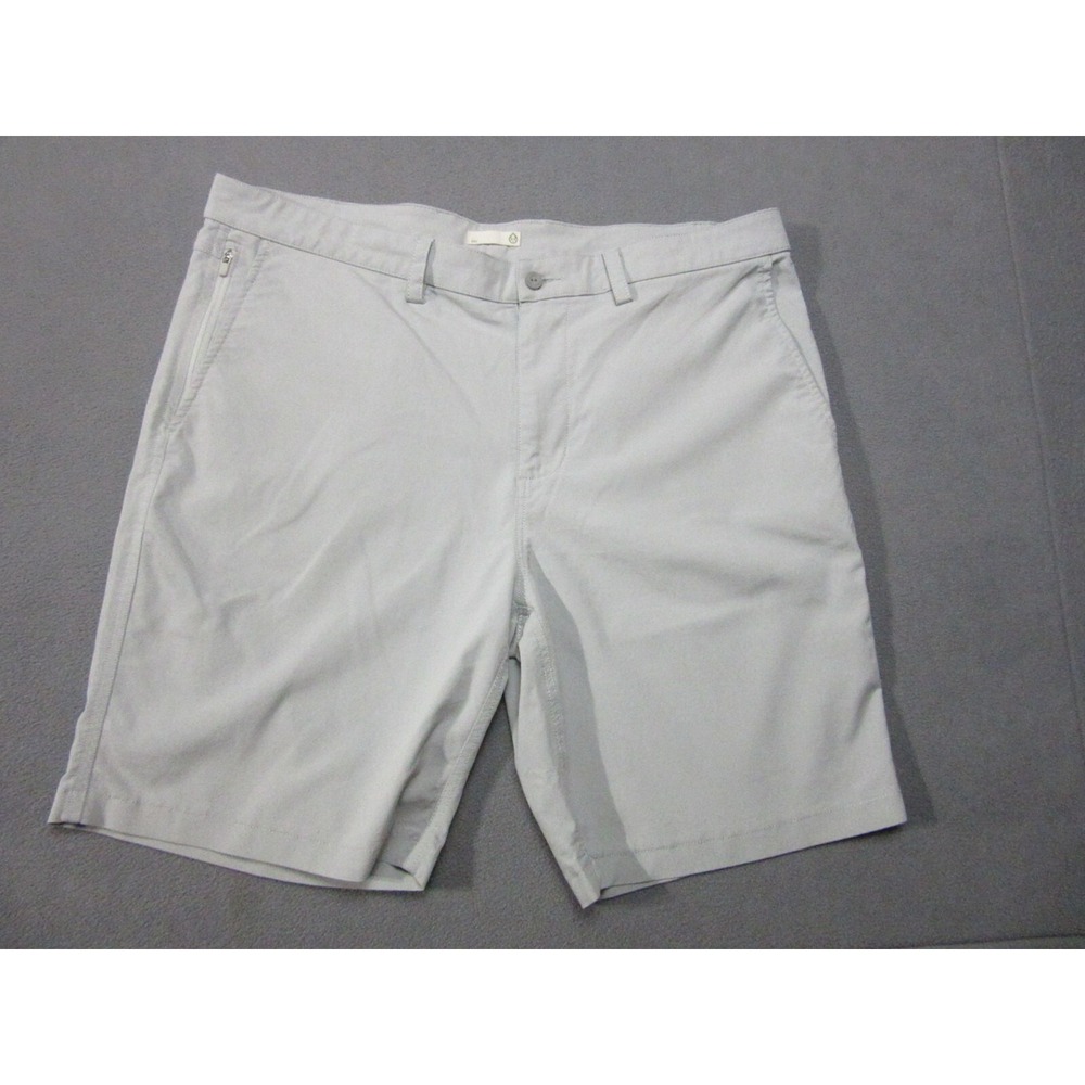Tasc Shorts Mens 38 Gray Chino Tailored Performance Activewear Stretch Pockets